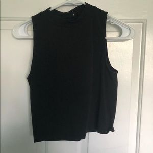 Mock neck crop top